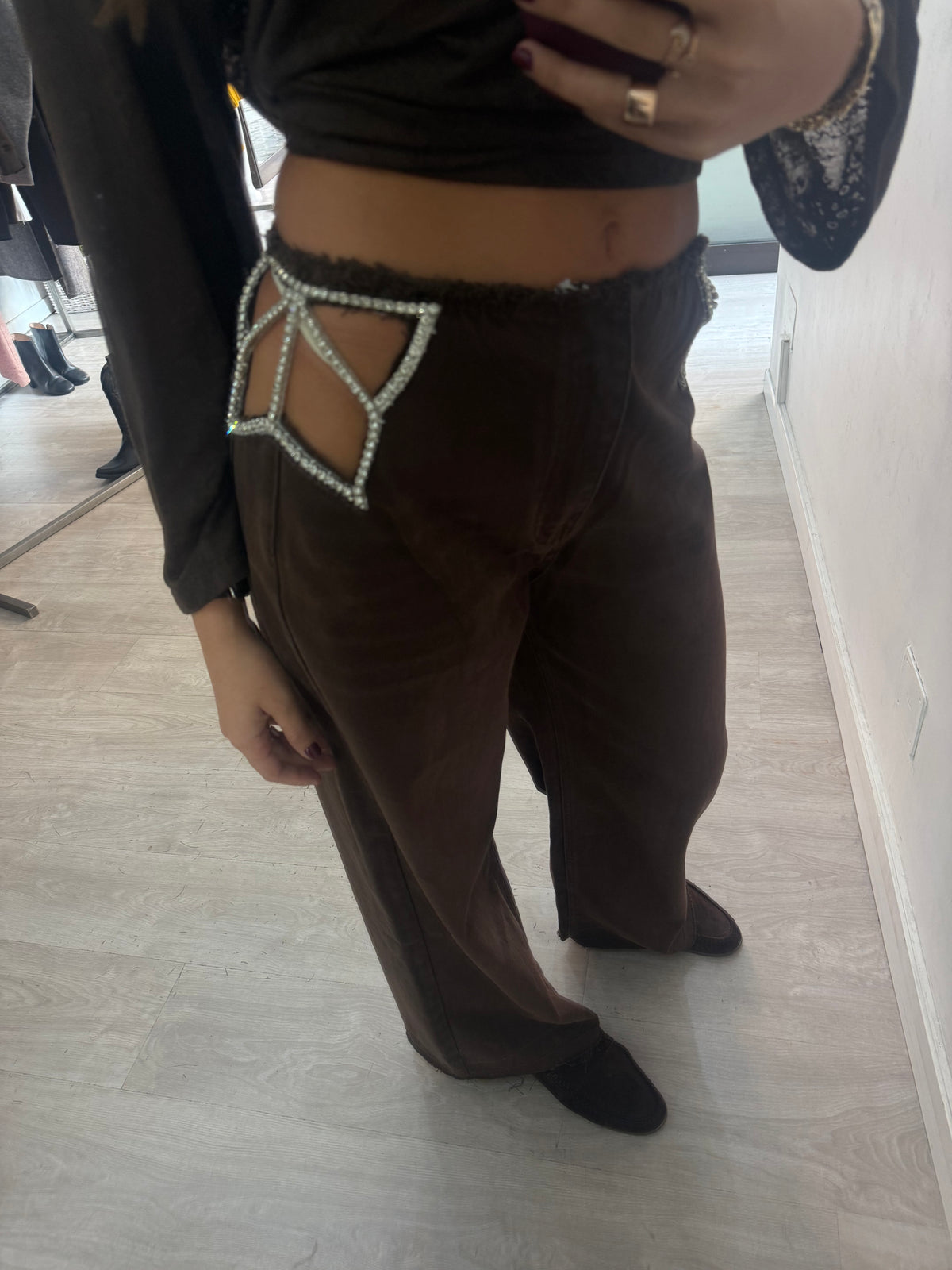 Pantalone Paprika moro - foto del capo indossato