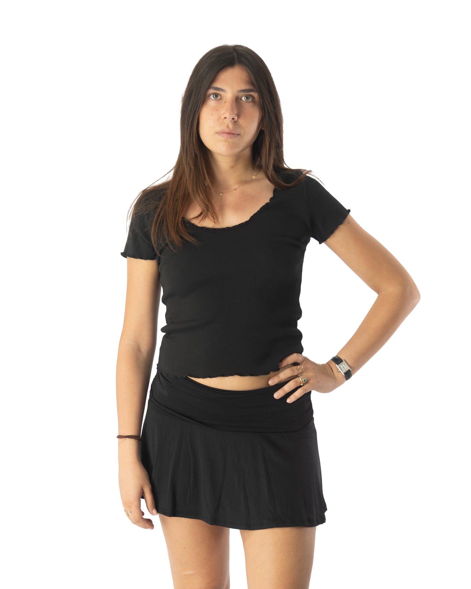 T-shirt race nera