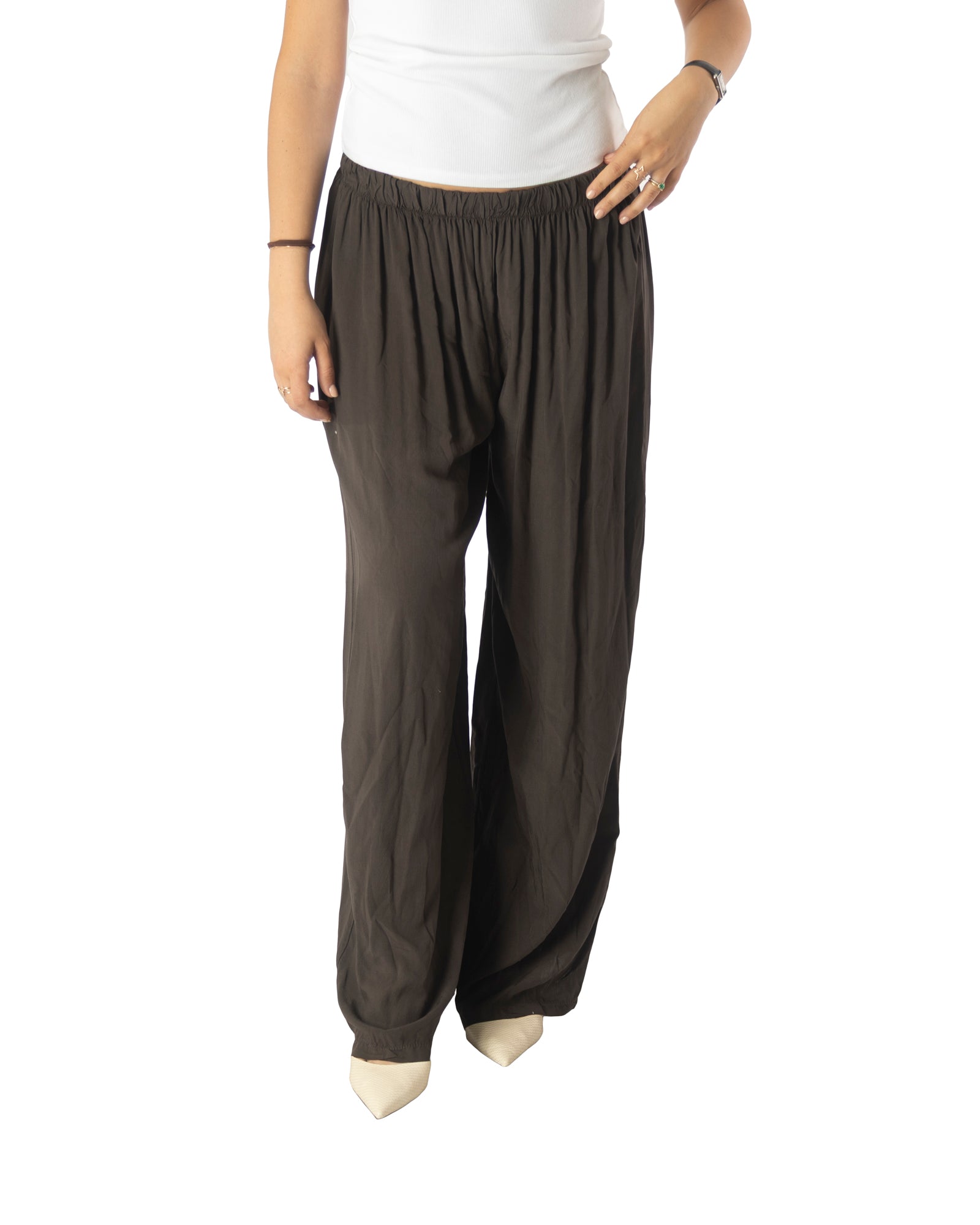 pantalone fly marrone