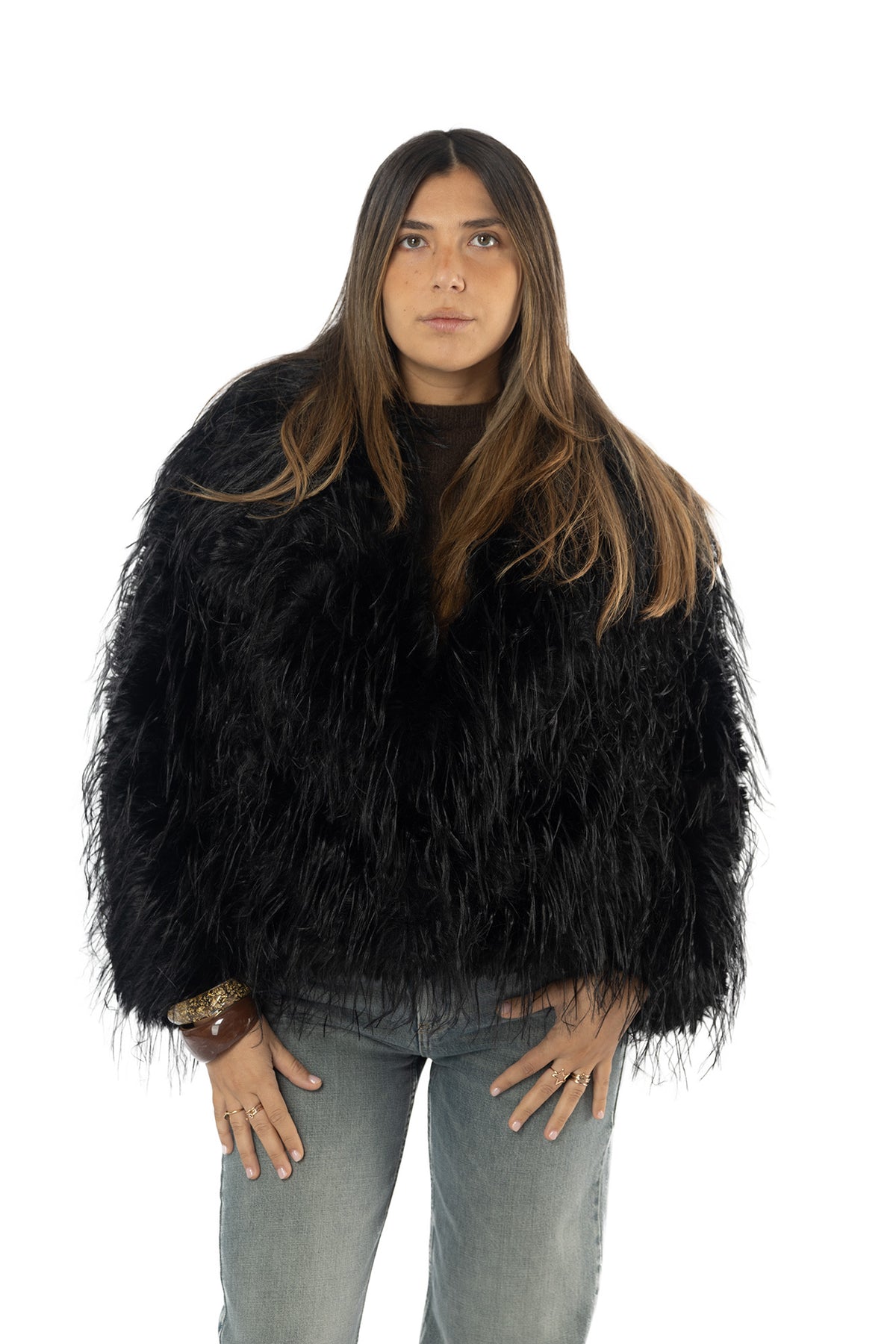 Eco pelliccia Melissa Nera