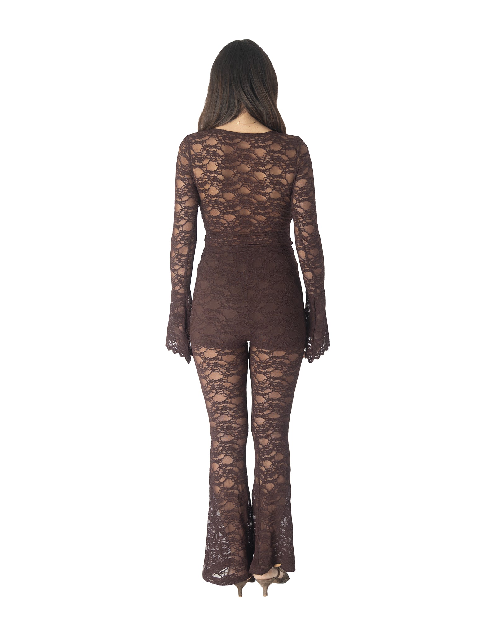 Completo Pizzo Sugar Marrone