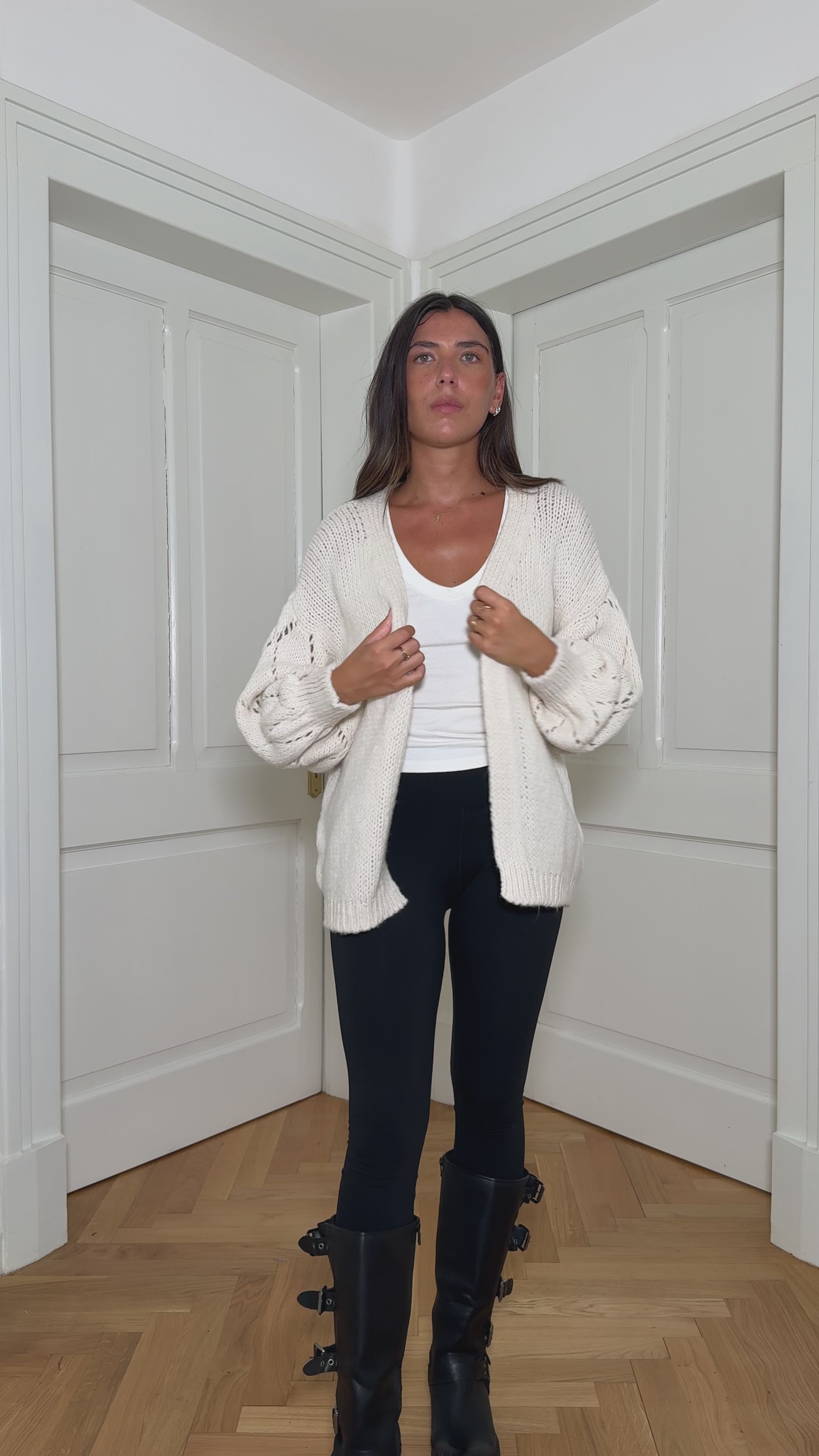 Cardigan Aperto Bianco