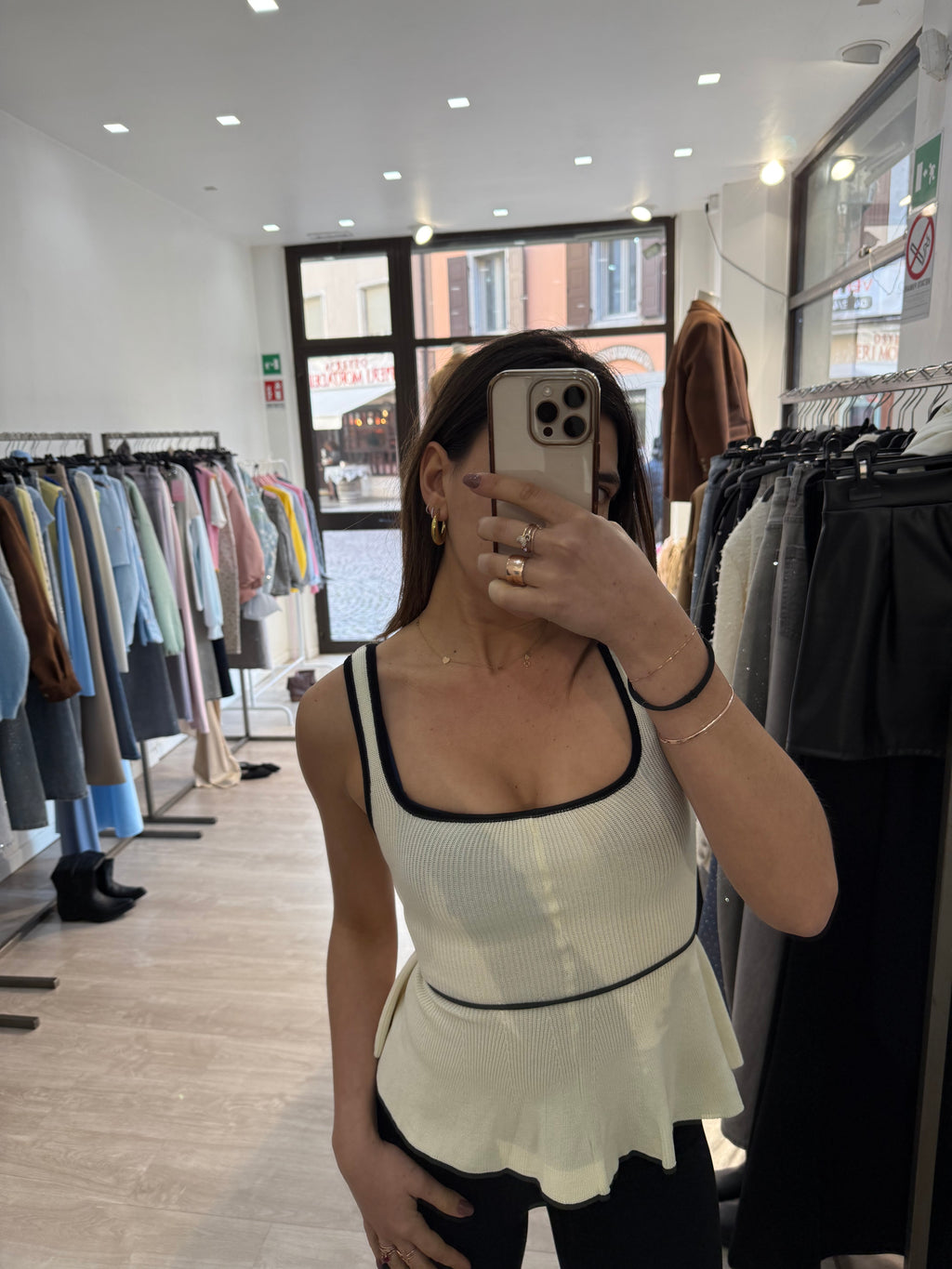 Top corsetto