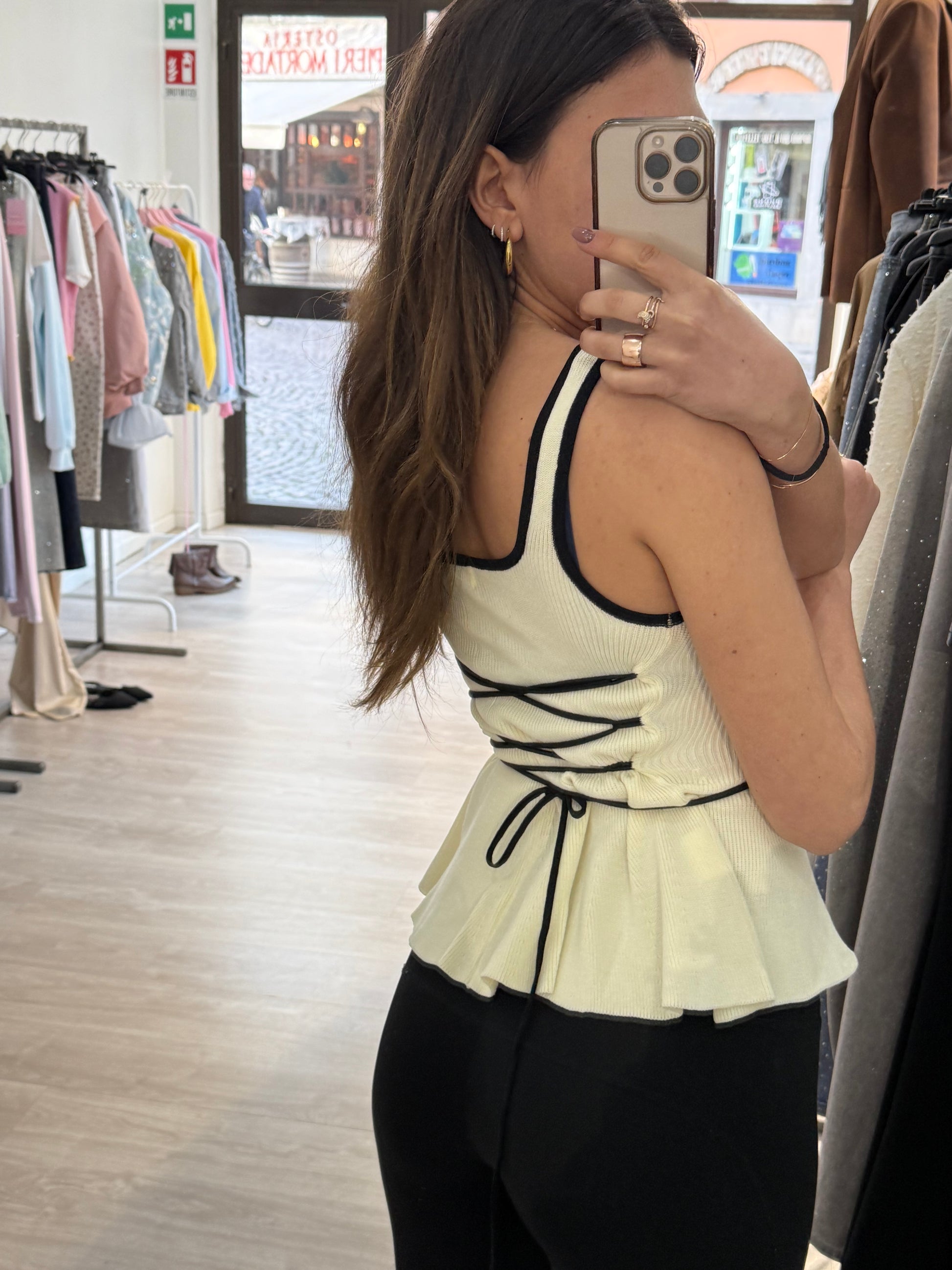 Top corsetto