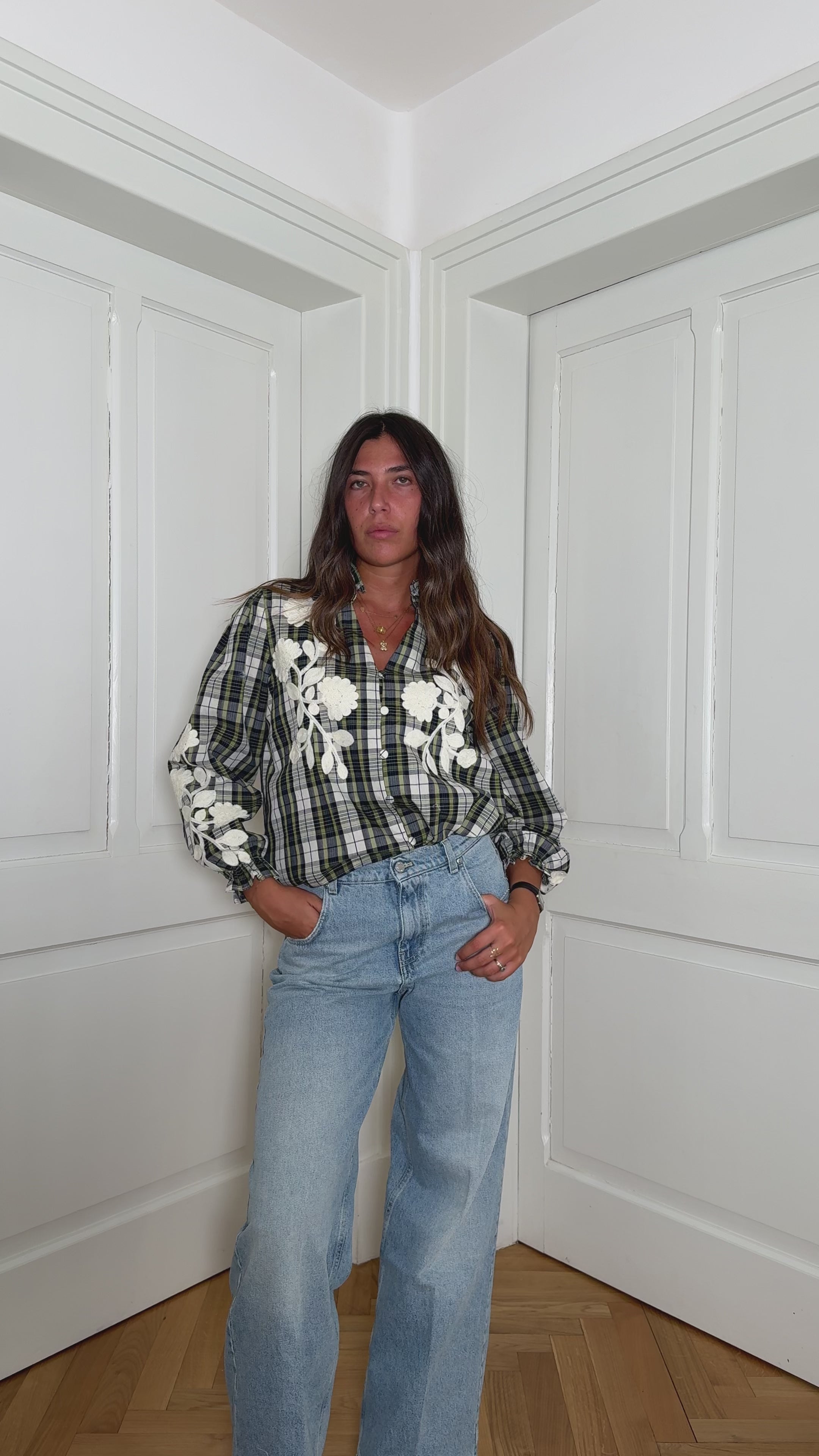 Camicia Gaia verde