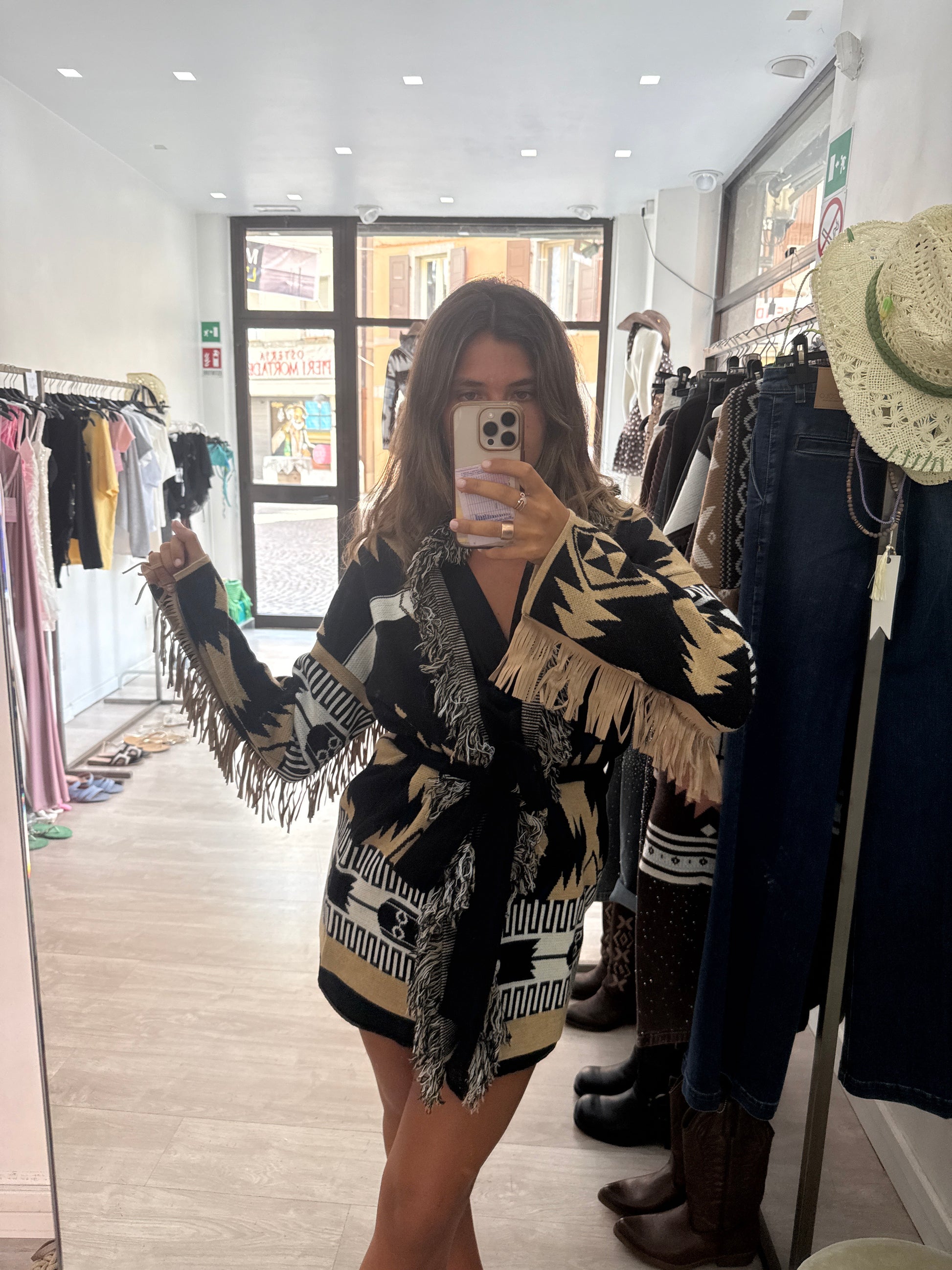 Cardigan caramello