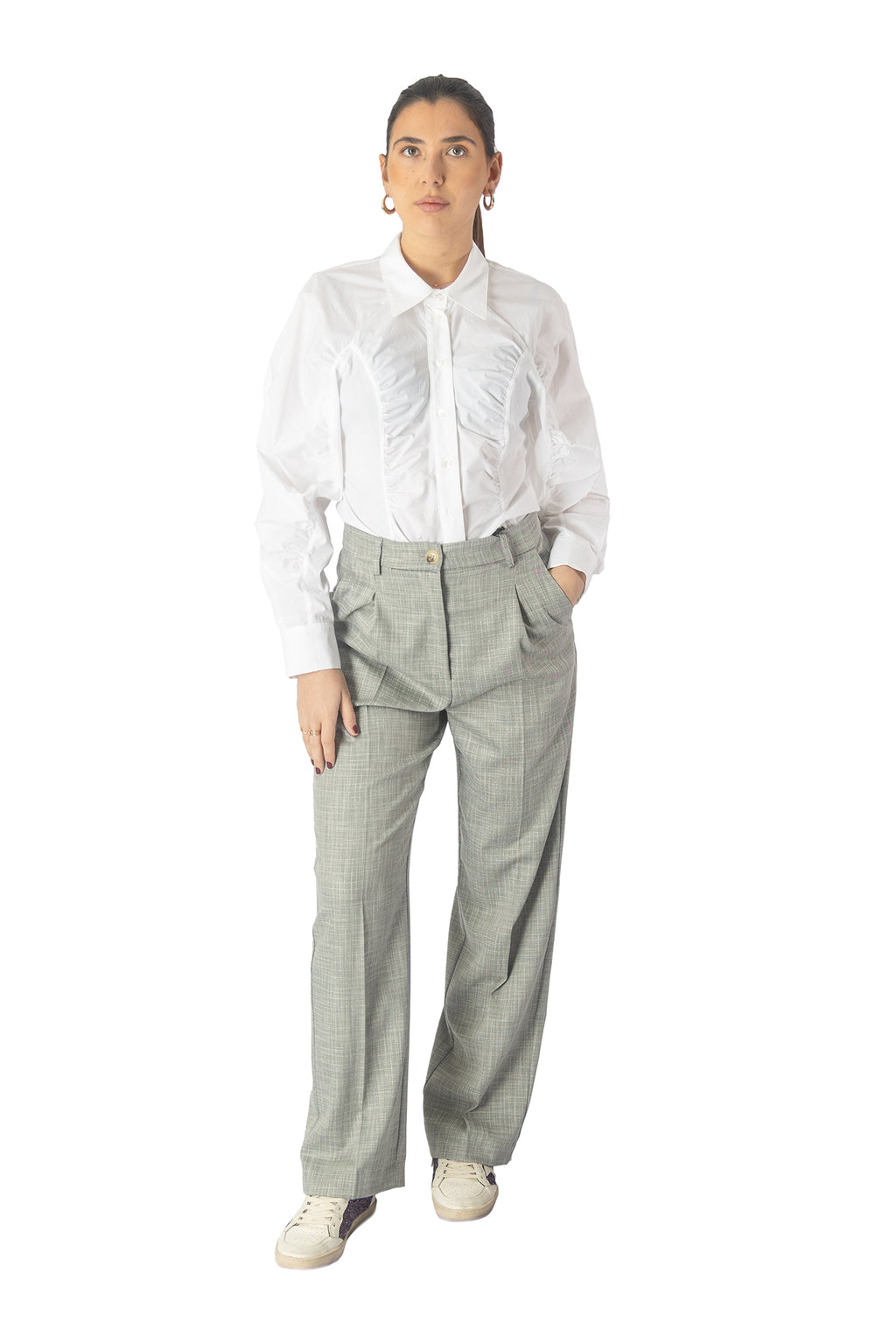 Pantalone tab grigio