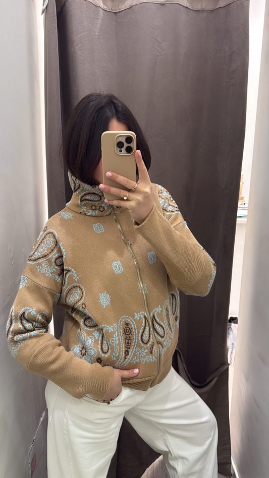 Cardigan stitch beige