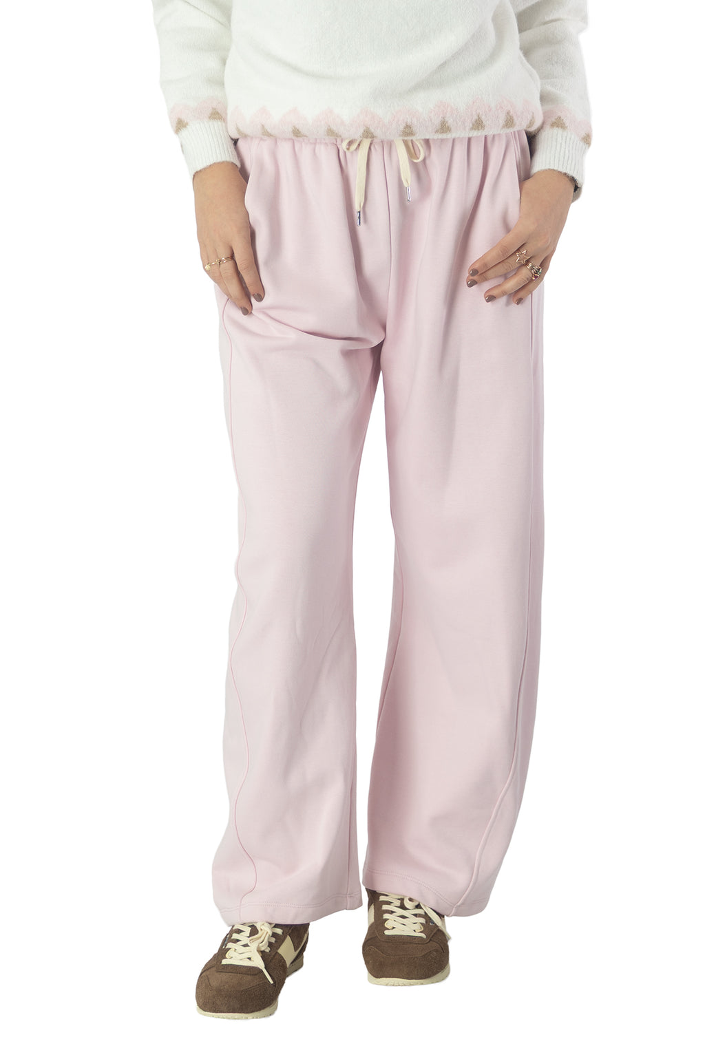 pantaloni di tuta rosa