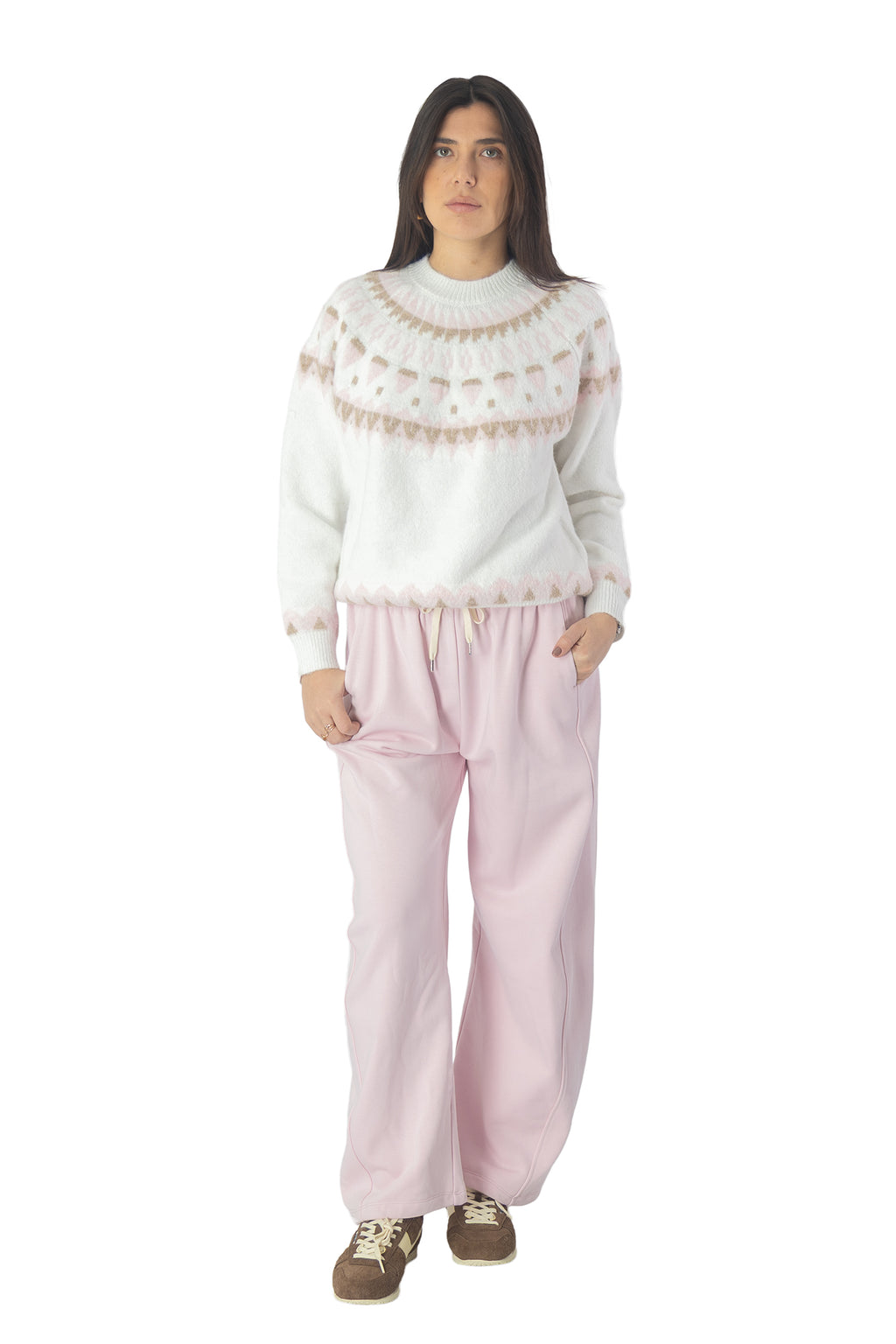 pantaloni di tuta rosa