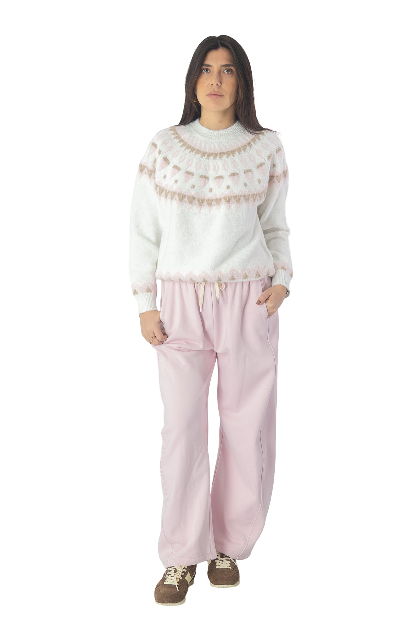 pantaloni di tuta rosa