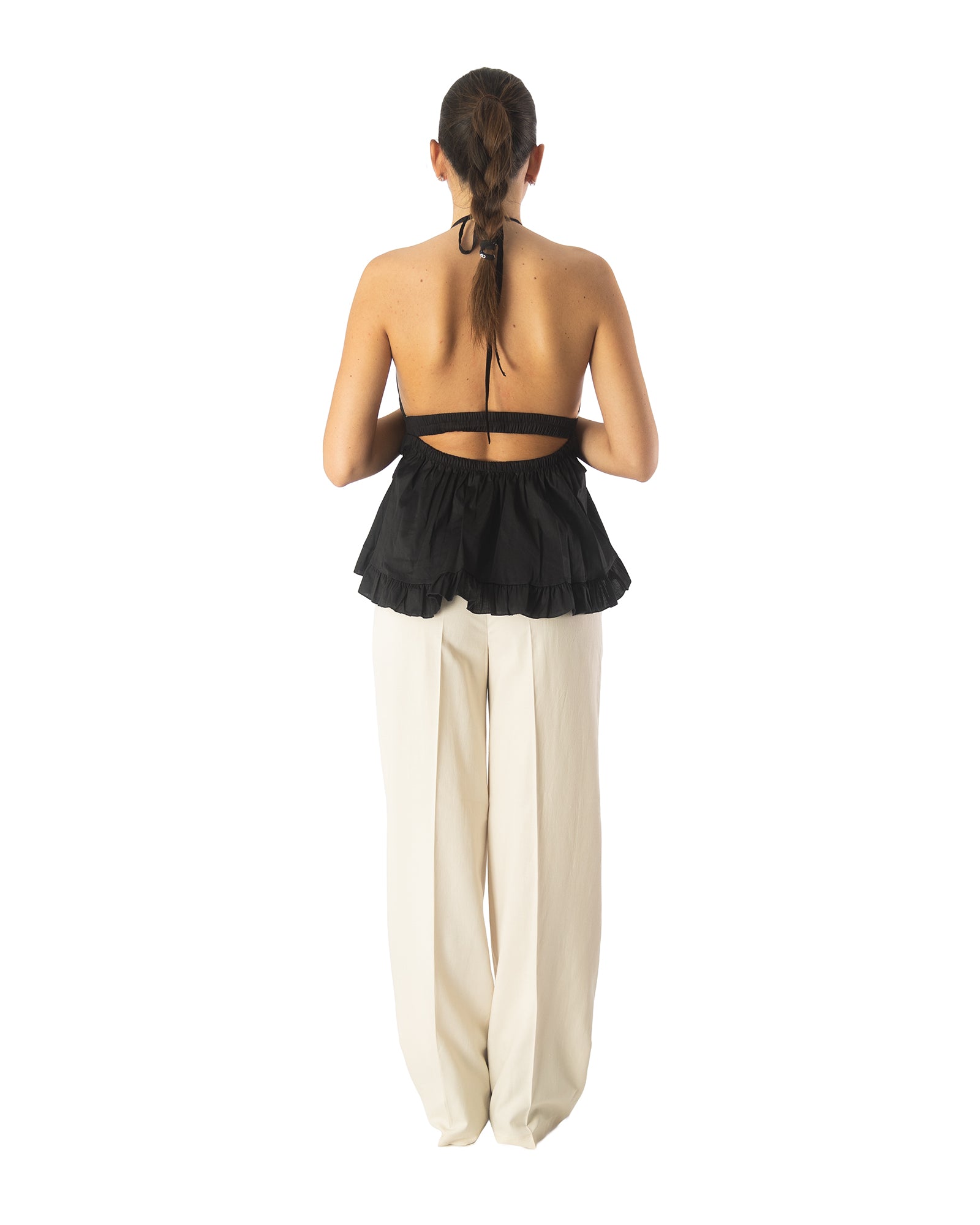 pantaloni beige