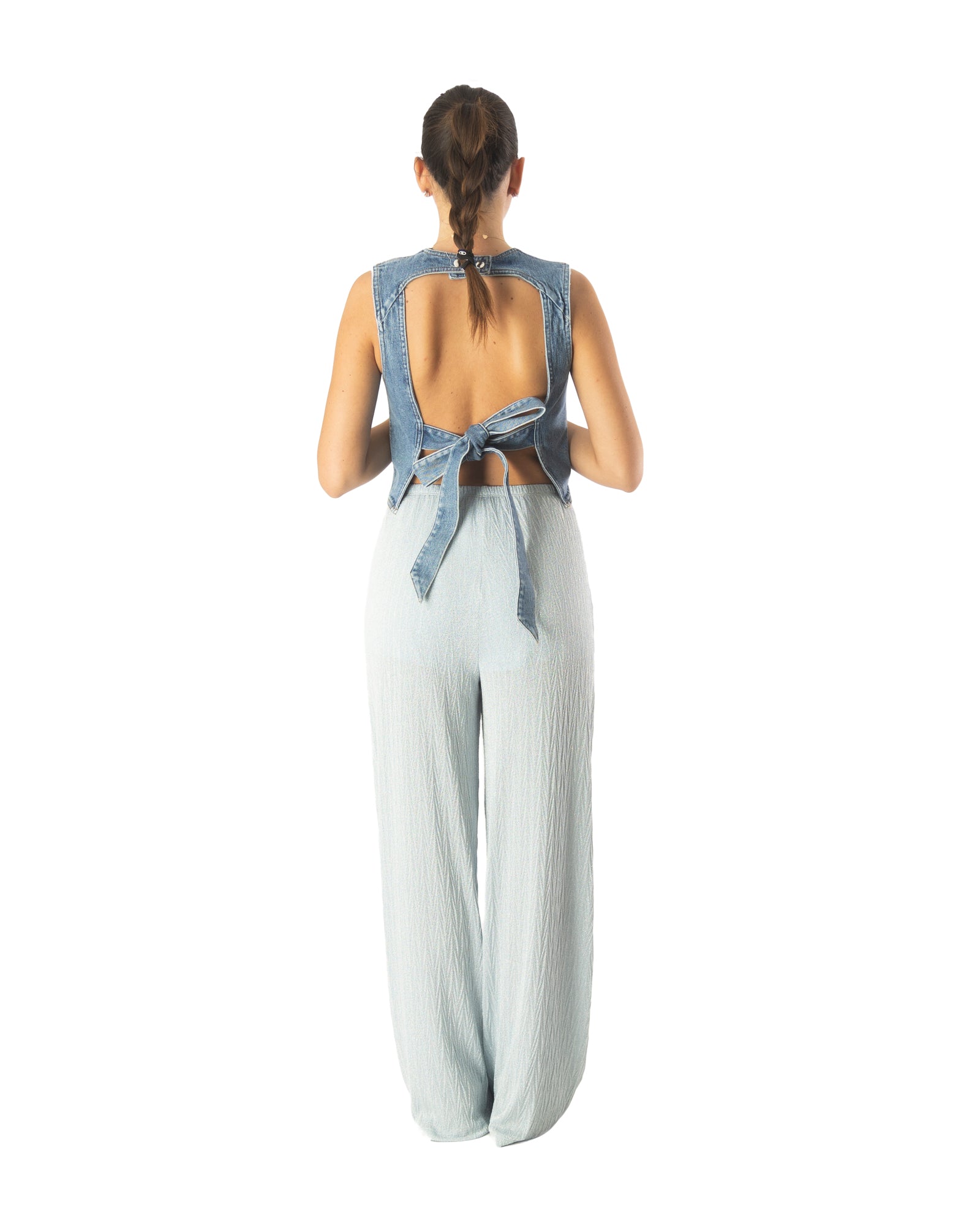 pantalone azzurro