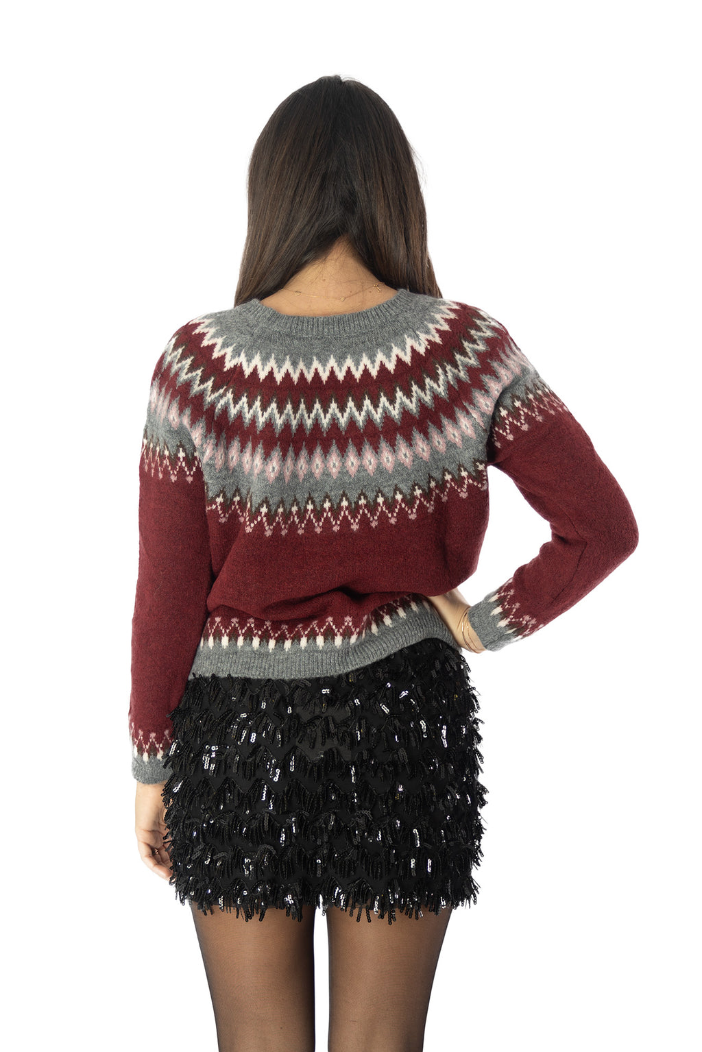 maglione NOEL bordeaux