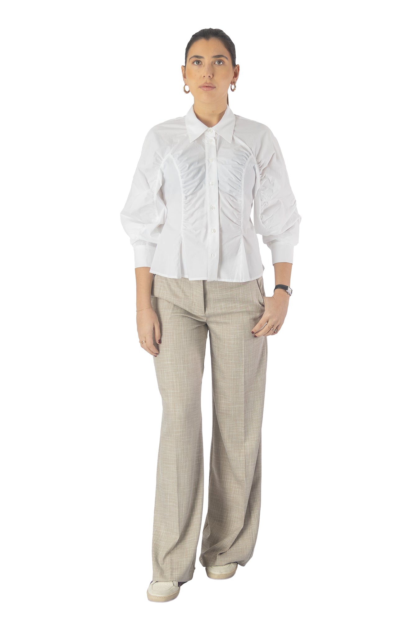 Pantalone Tab Beige