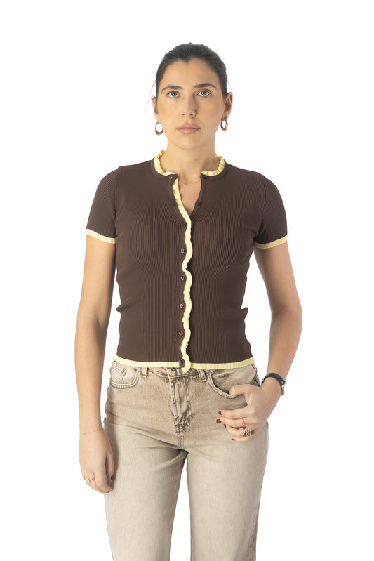 Maglietta Marrone