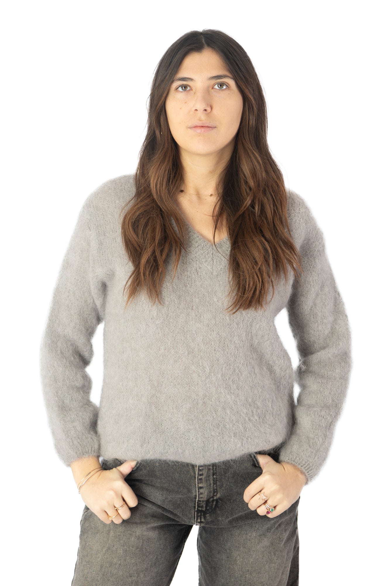 maglione STITCH grigio