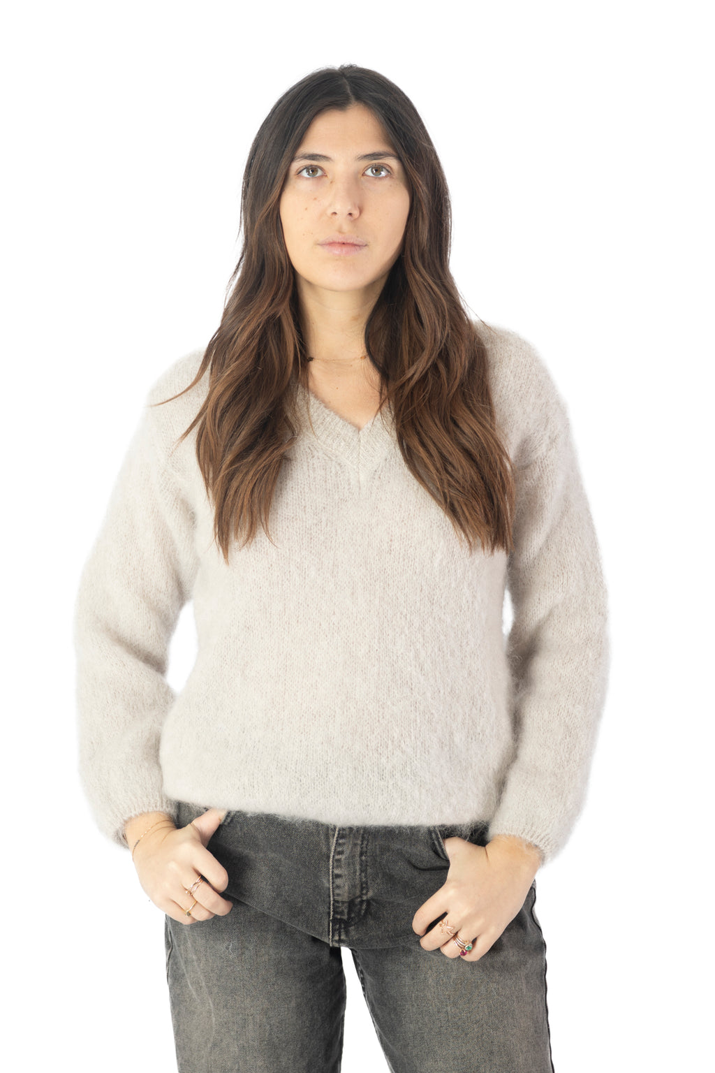 maglione STITCH panna