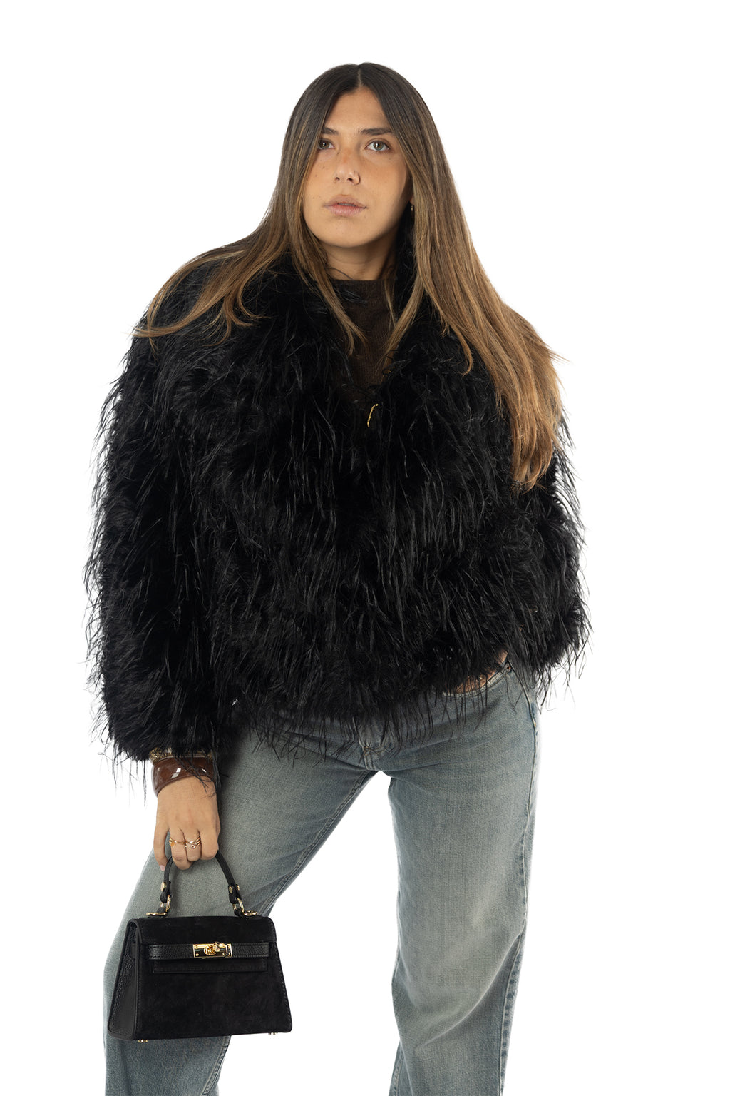 Eco pelliccia Melissa Nera