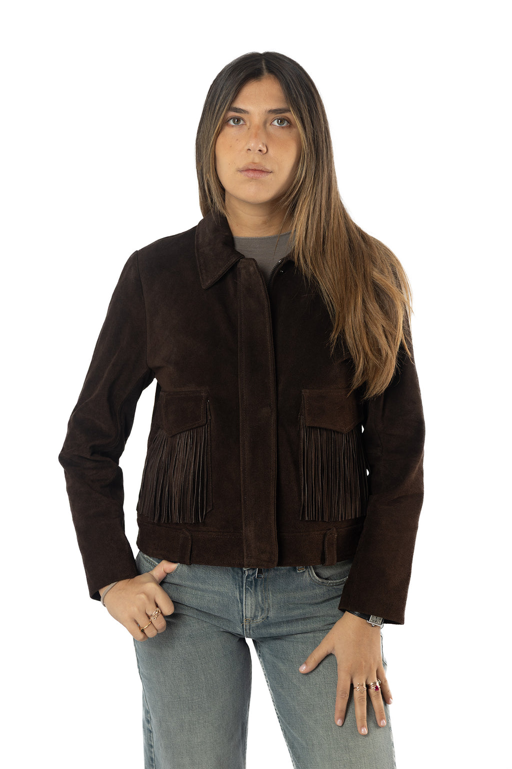 Giacca vera pelle Nut