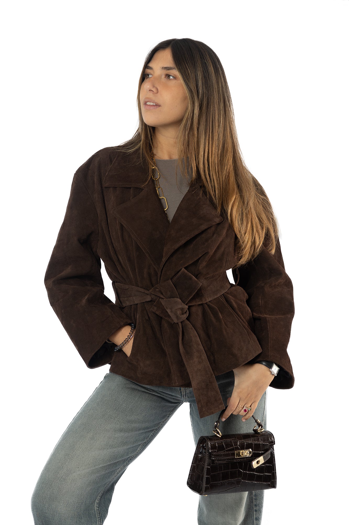 Giacca vera pelle Lace