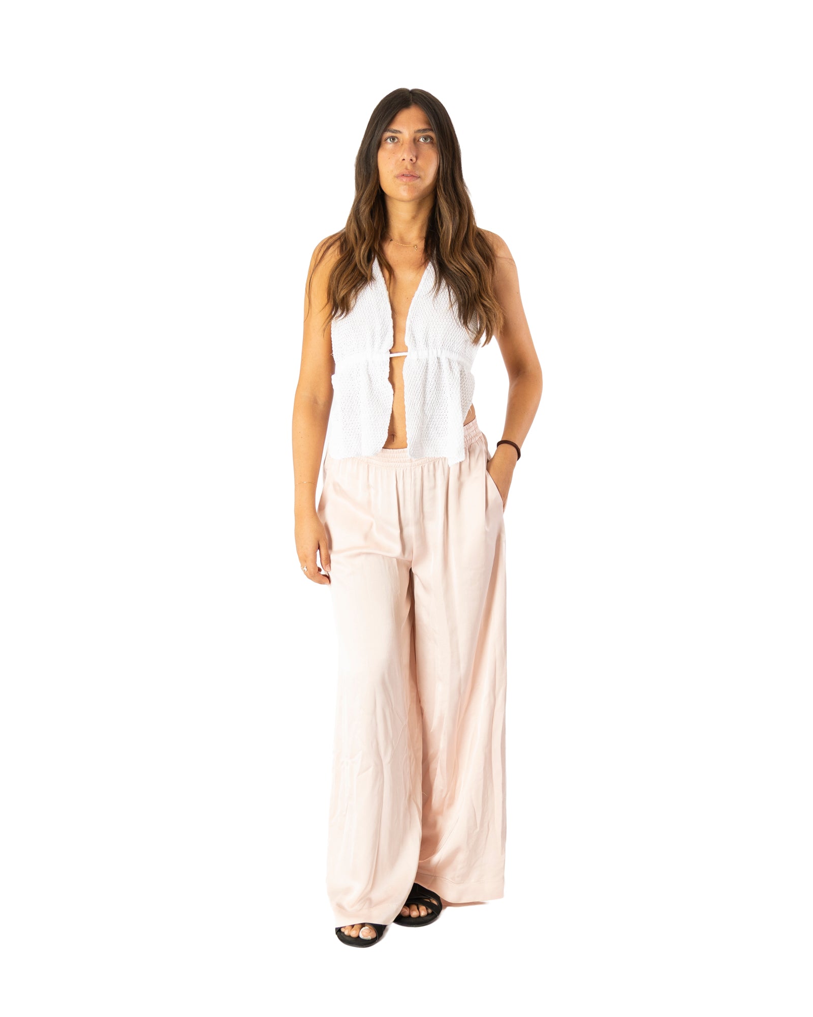 Pantalone Rosa viscosa