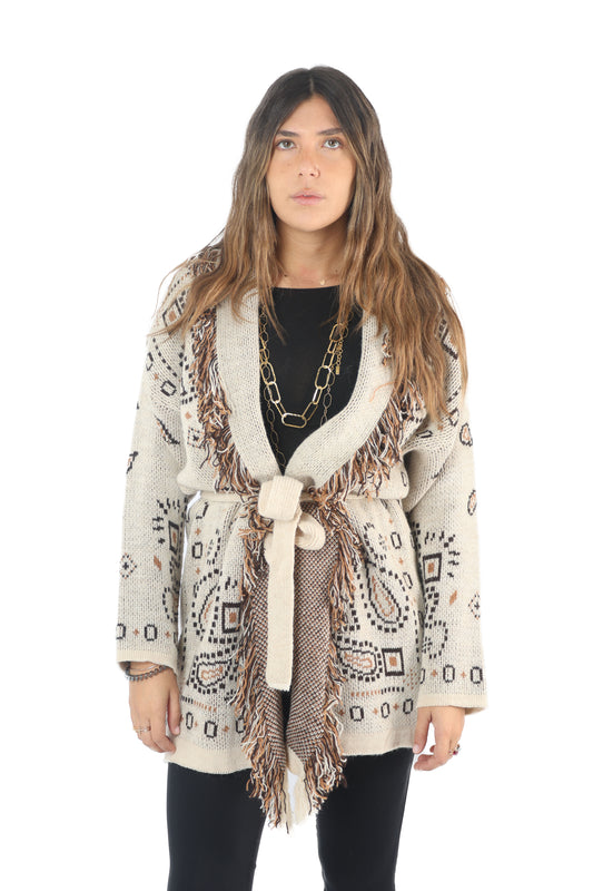 Cardigan Notte Stellata Panna