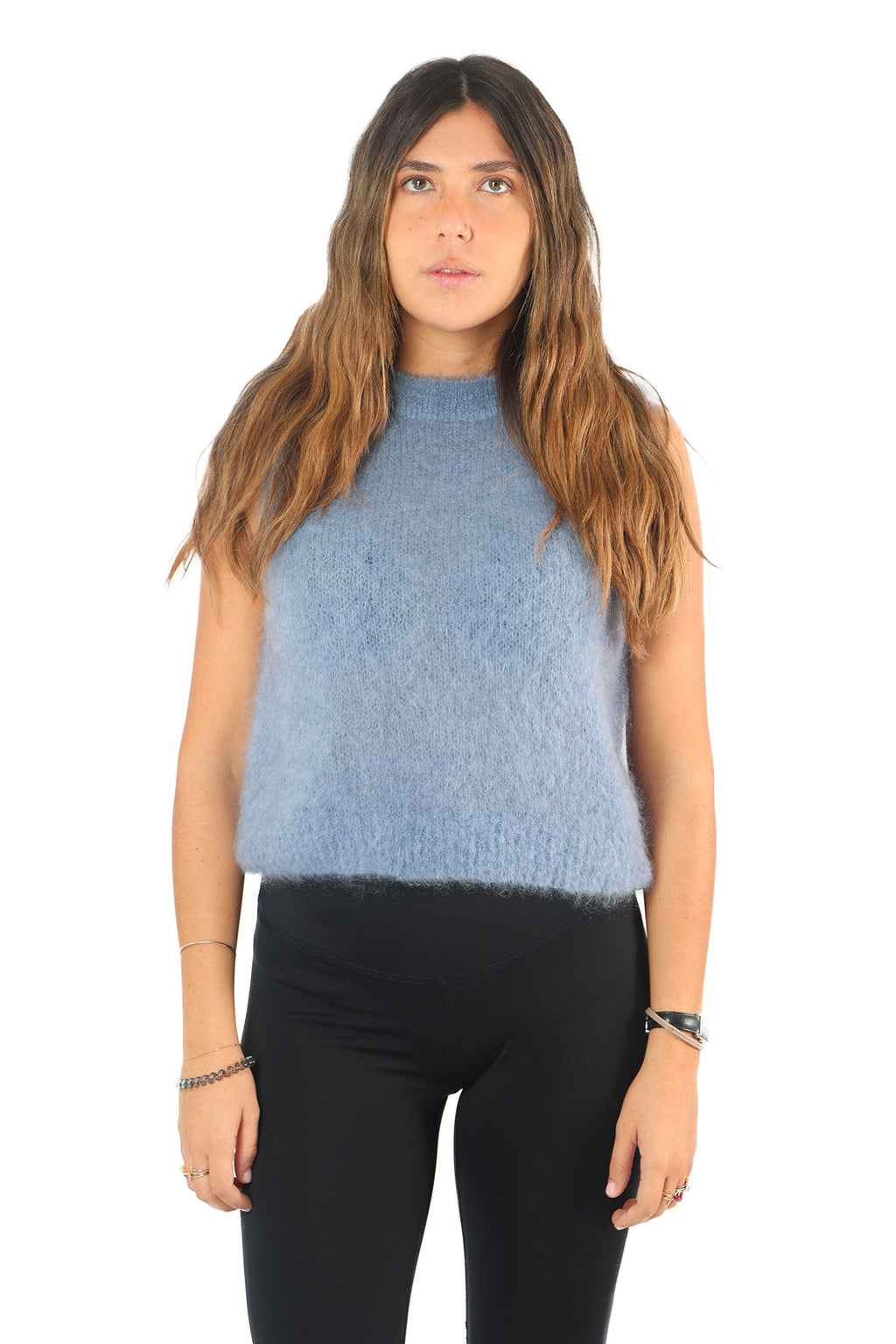 Gilet Fluffy Azzurro