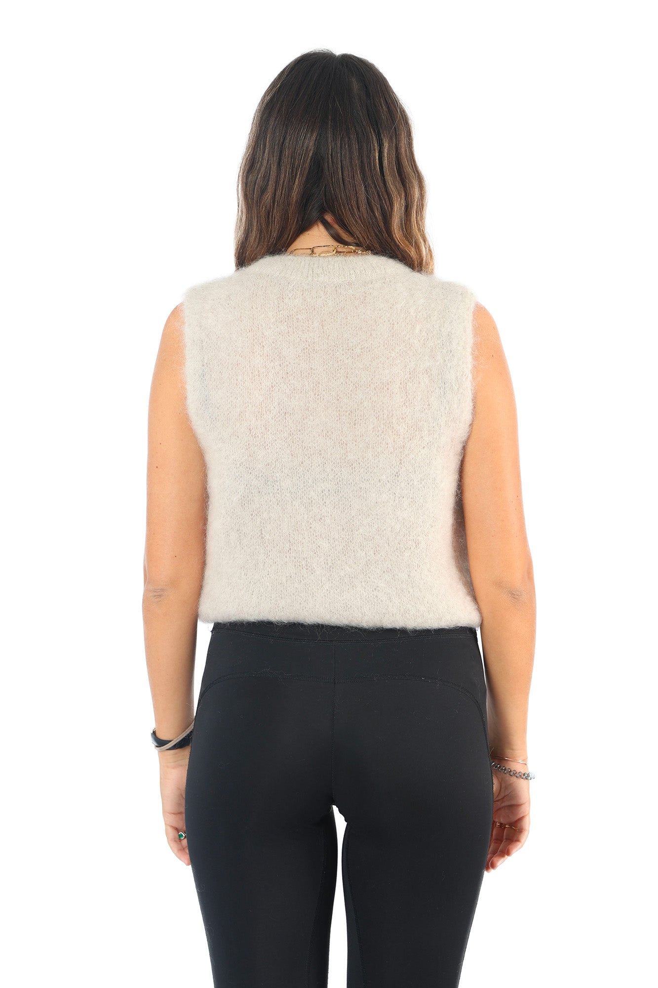 Gilet Fluffy Panna