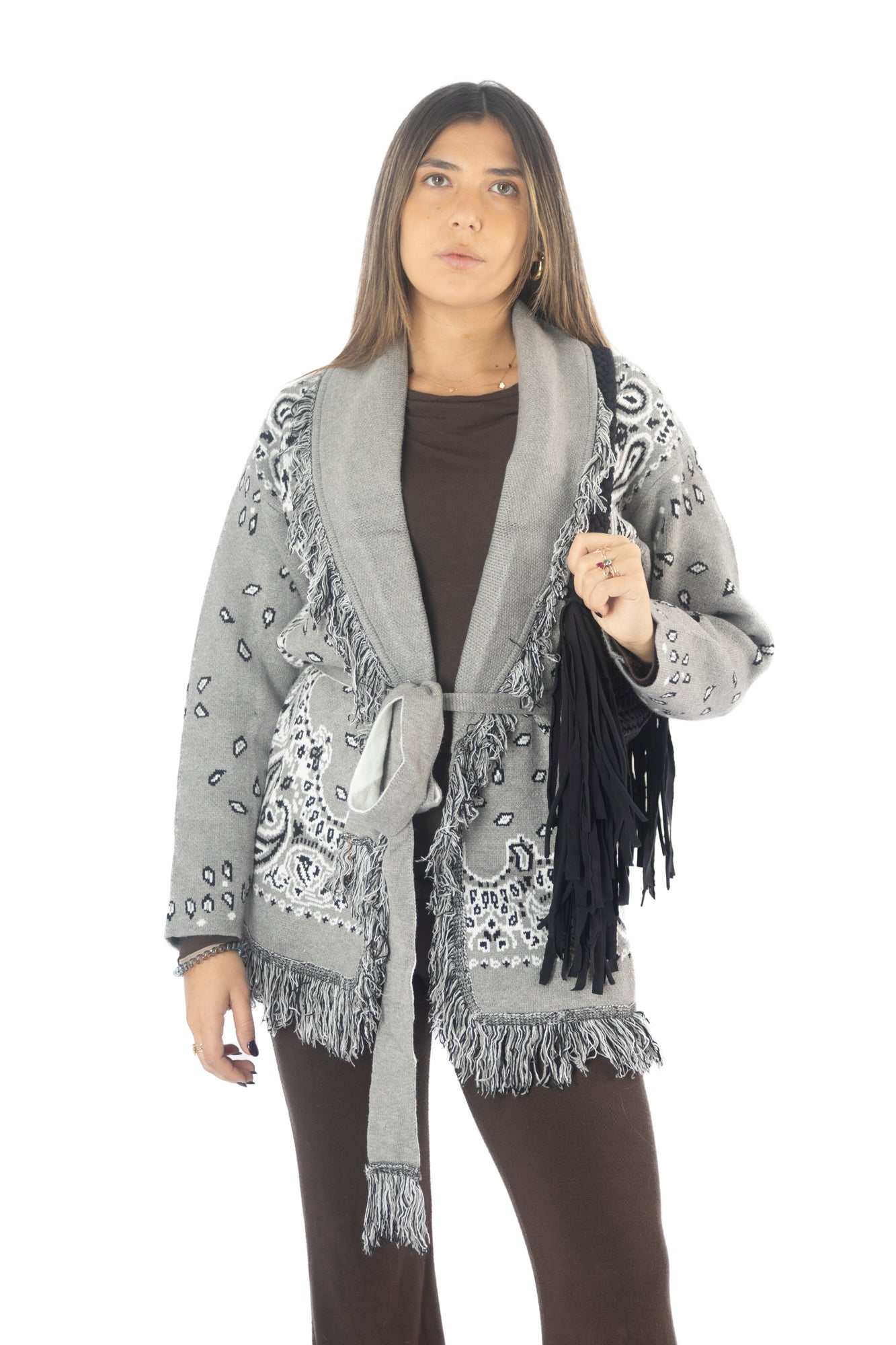 Cardigan BLUEBERRY lungo