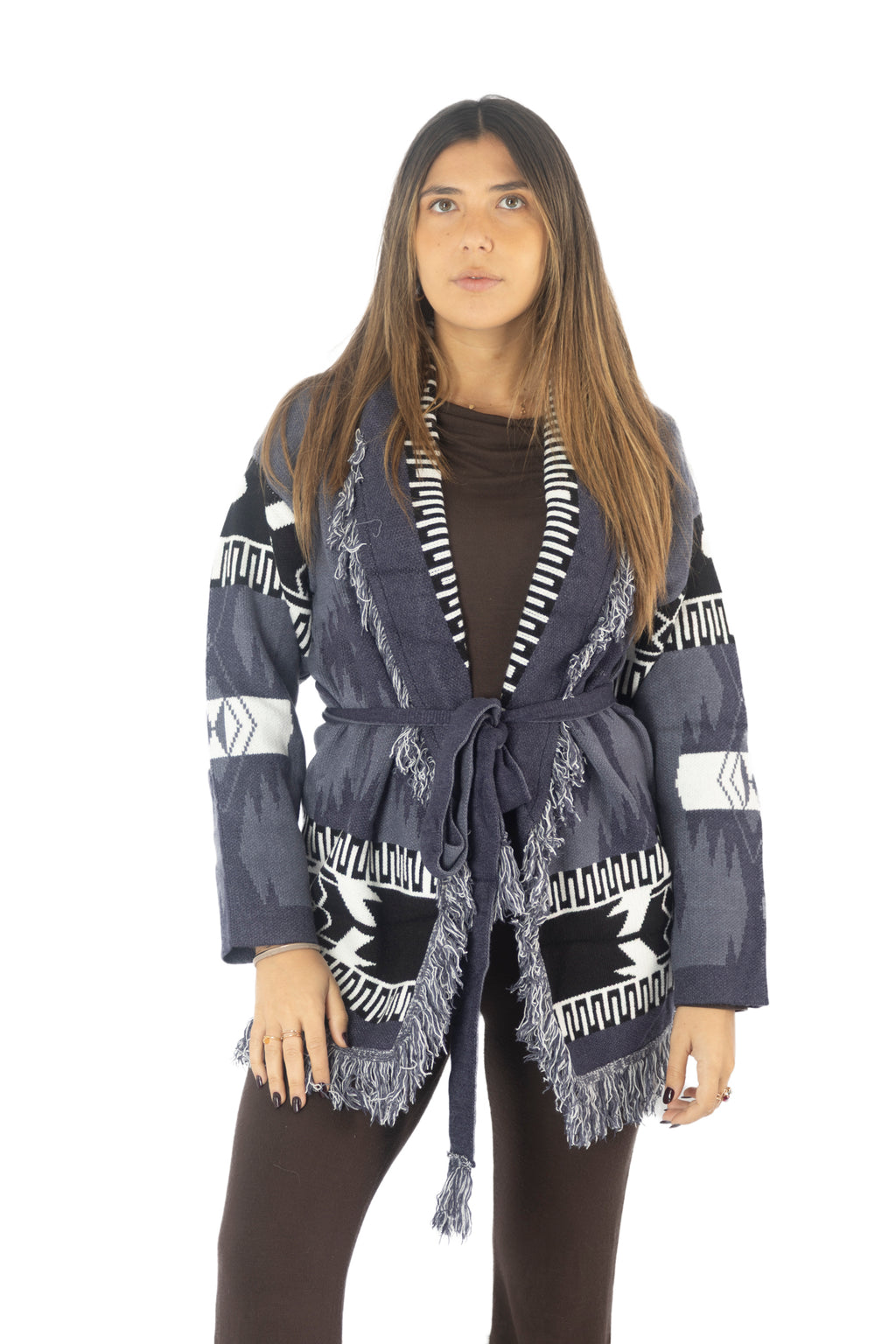 Cardigan GRAPE lungo