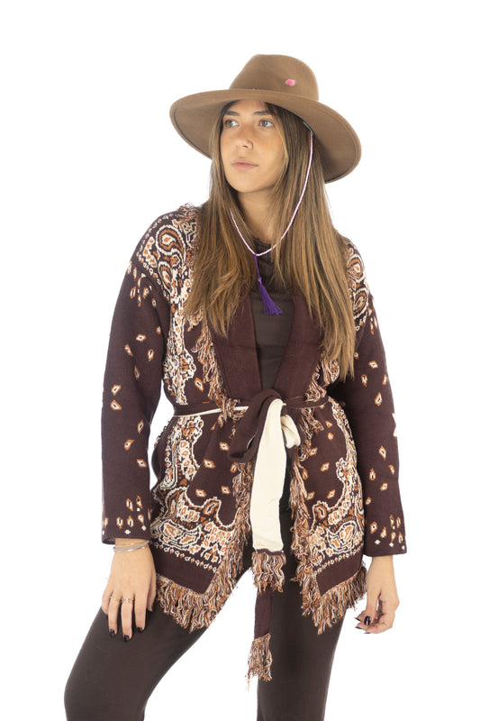 Cardigan CHESTNUTS lungo