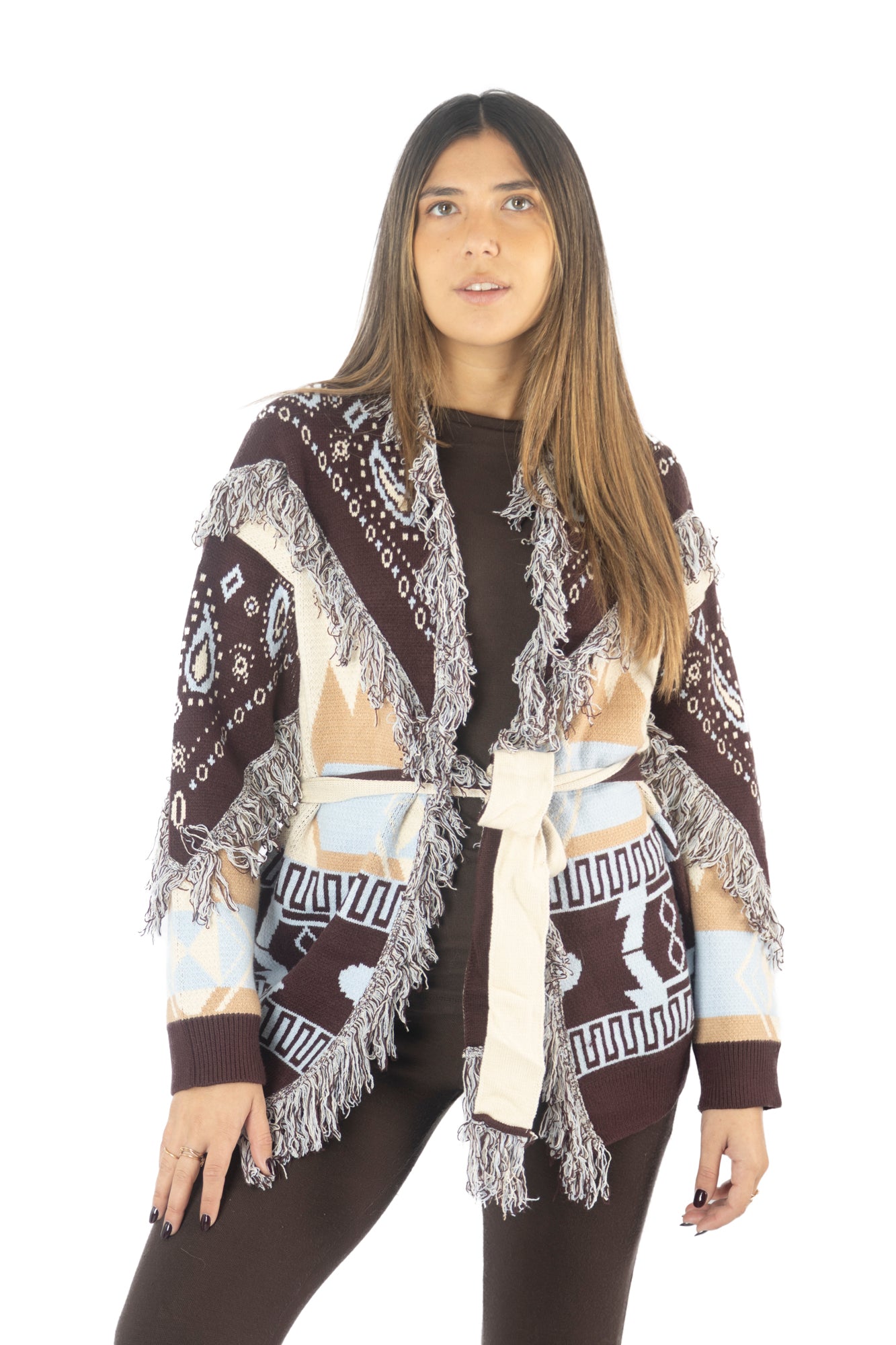 Cardigan Mulberry lungo