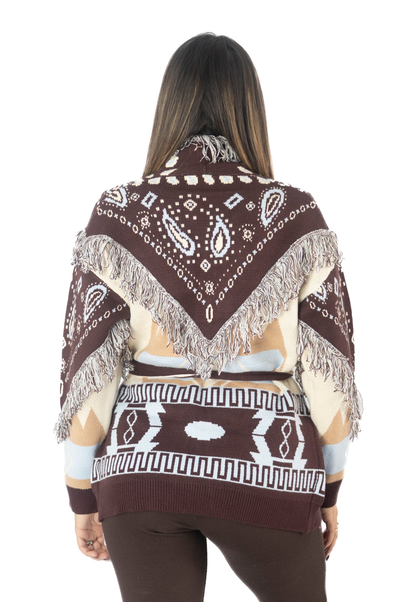 Cardigan Mulberry lungo