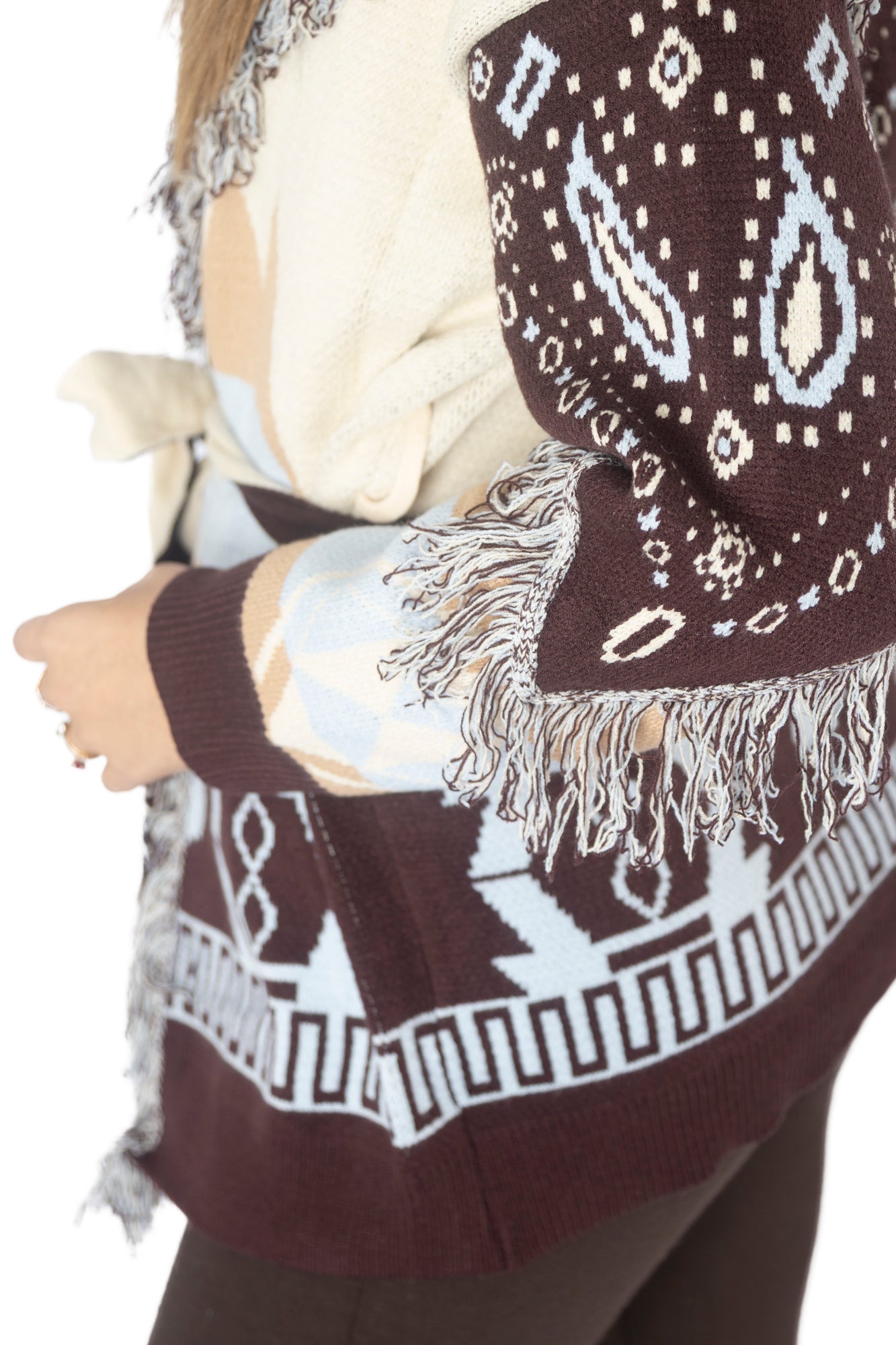 Cardigan Mulberry lungo