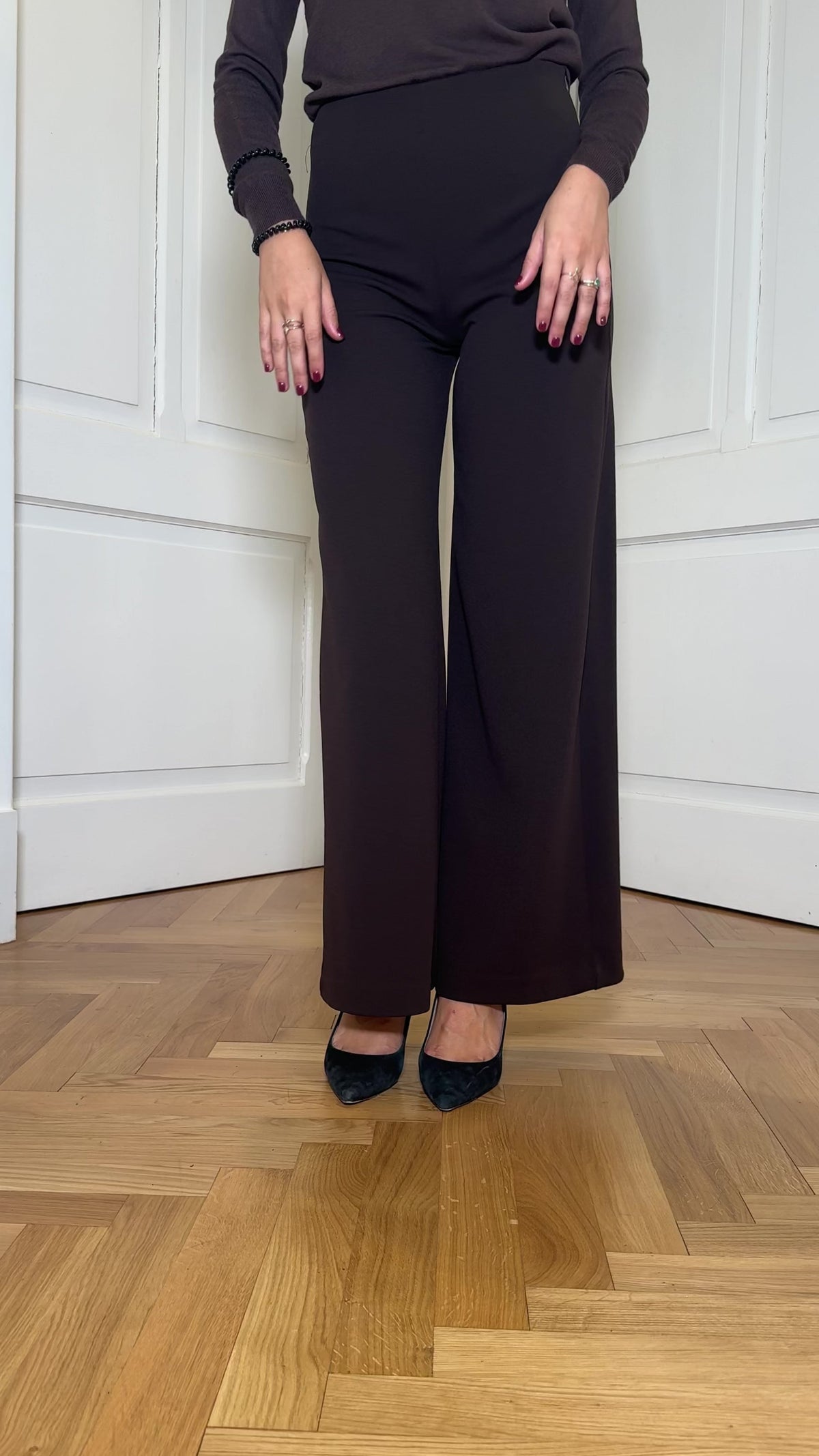 Pantaloni abito marroni