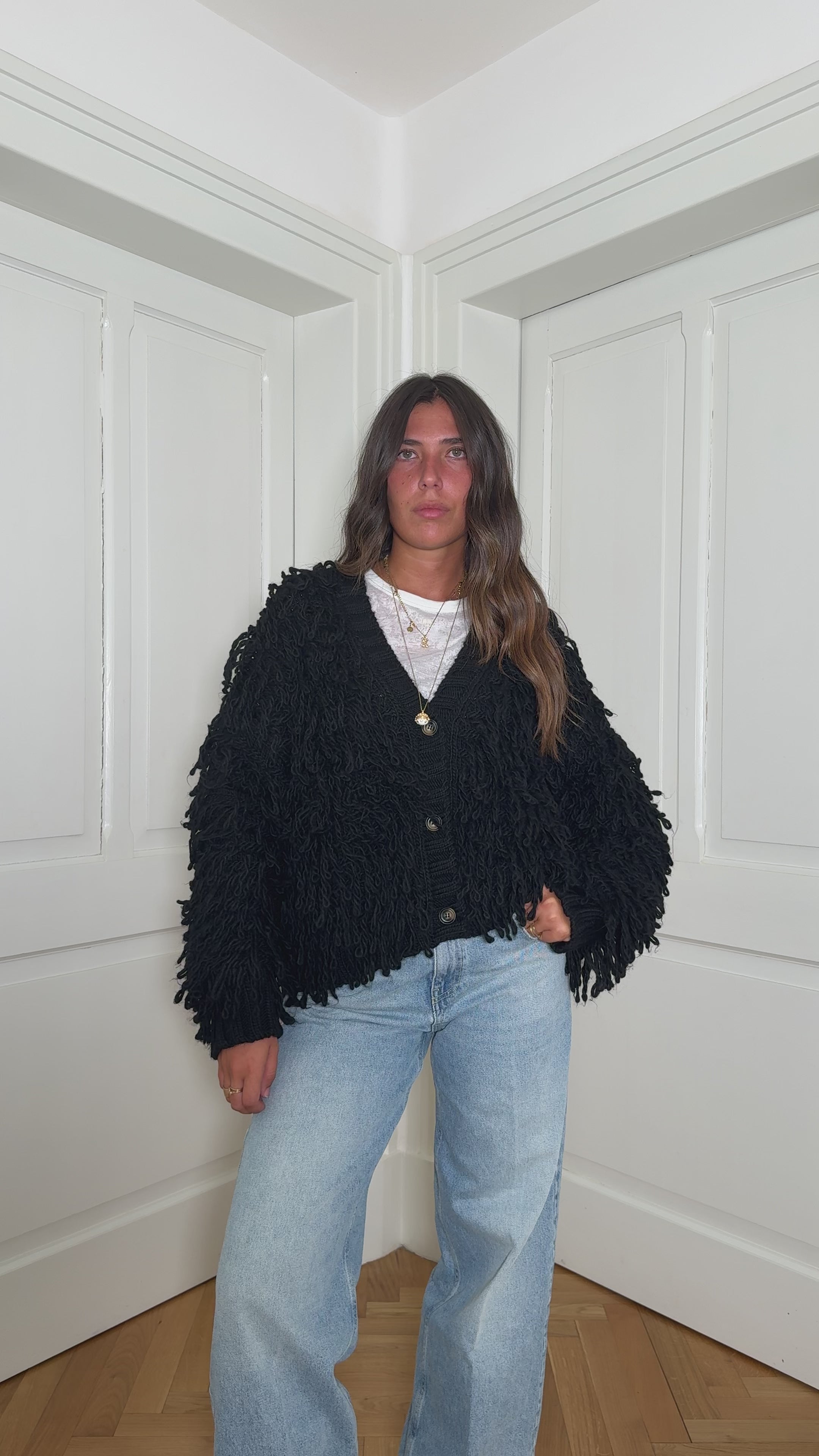 Cardigan Tata nero