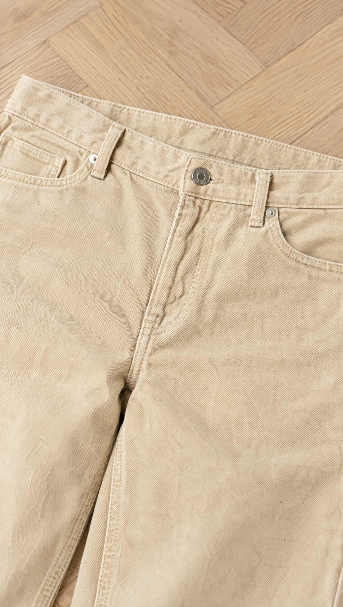 Jeans sabbiato - dettaglio del denim sabbiato
